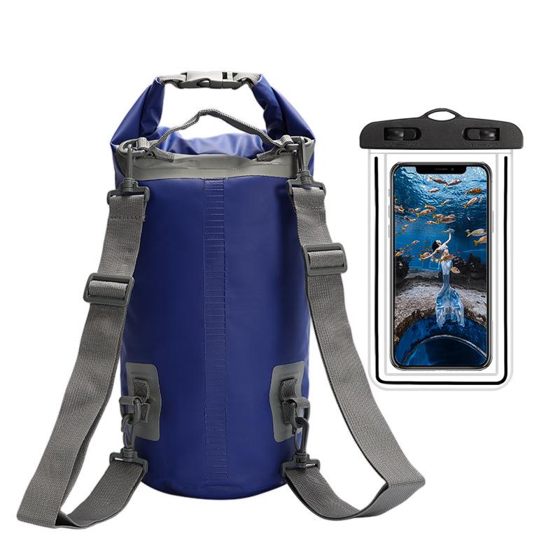 Camouflage PVC Waterproof Backpack for Swimming, Beach, and Drifting