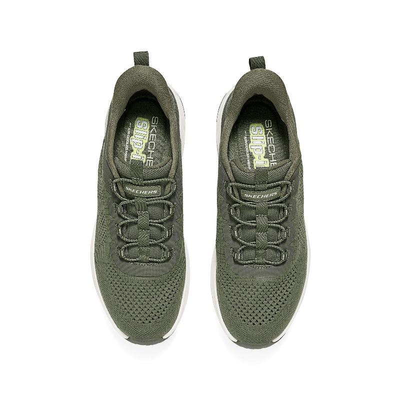 Skechers Hillcrest 2.0 Мужские Оливково-Зеленые Низкие Уличные Ботинки Универсальные Удобные Прочные 237799-OLV