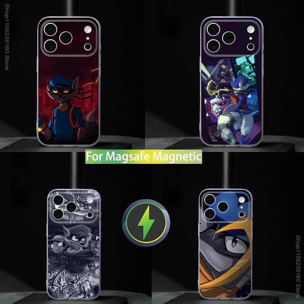 Крутая игра Sly C-CooperS Для iPhone 17,16,15,14,13,12,11,Pro,Max,Plus,Mini,SE4,E Магнитный Для Magsafe Беспроводной Чехол для Телефона