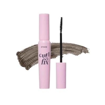 Тушь для ресниц Etude Curl Fix Серо-коричневая 7,5 г – Водостойкая, Стойкая, Не размазывающаяся корейская тушь