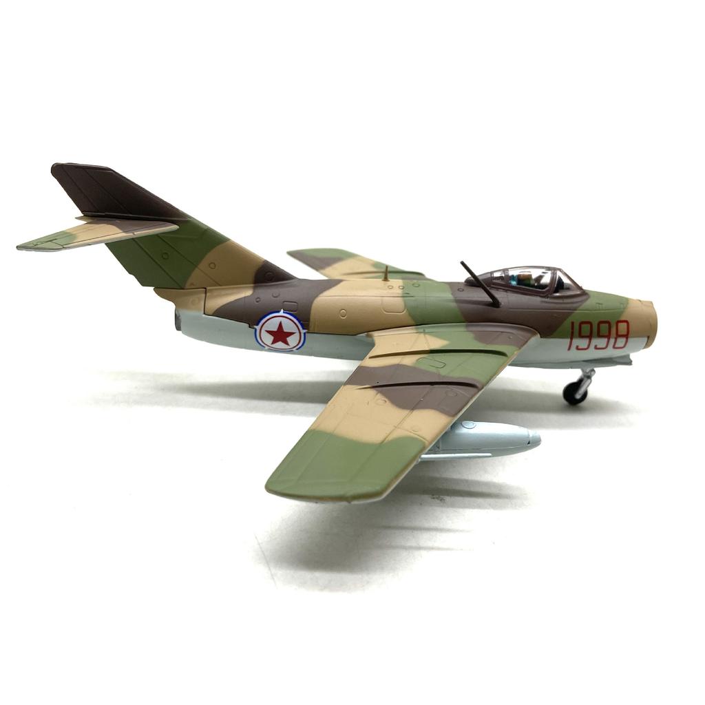 Истребитель МИГ15 Реактивный самолет ВВС России Модель с подставкой для дисплея Готовая модель из сплава Сувениры Подарки Украшение для ТВ-кабины