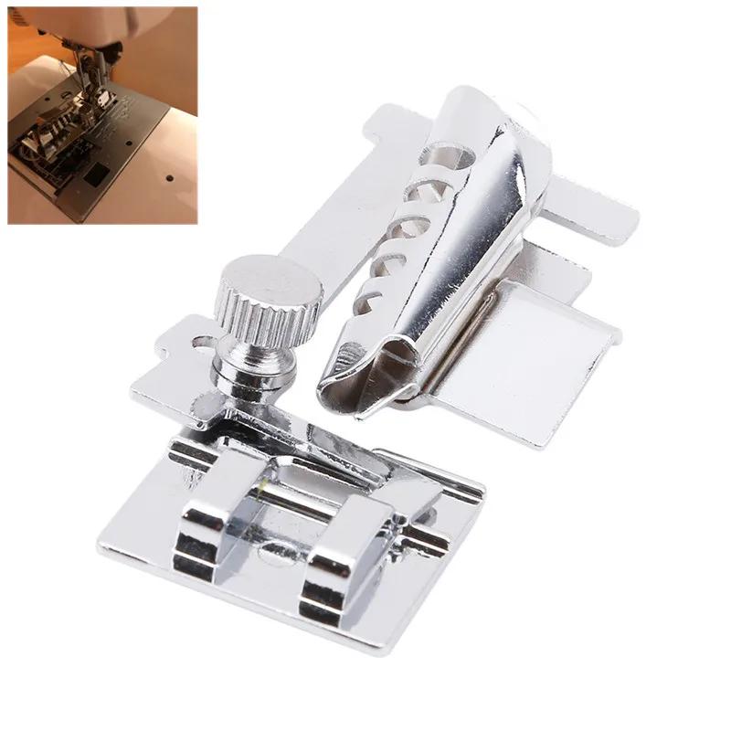 Domestic Sew Machine Accessories Shell Presser Foot Binder Overlock Overcast Sewing Rolled Hem Feet (Metal)