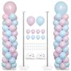 YALLOVE Balloon Set of Balloons Height Balloon Extendable Half Boys Stand, 2, Included, 1.98m Adjustable, Tower, Reusable, Design, Birthday, Birthday,