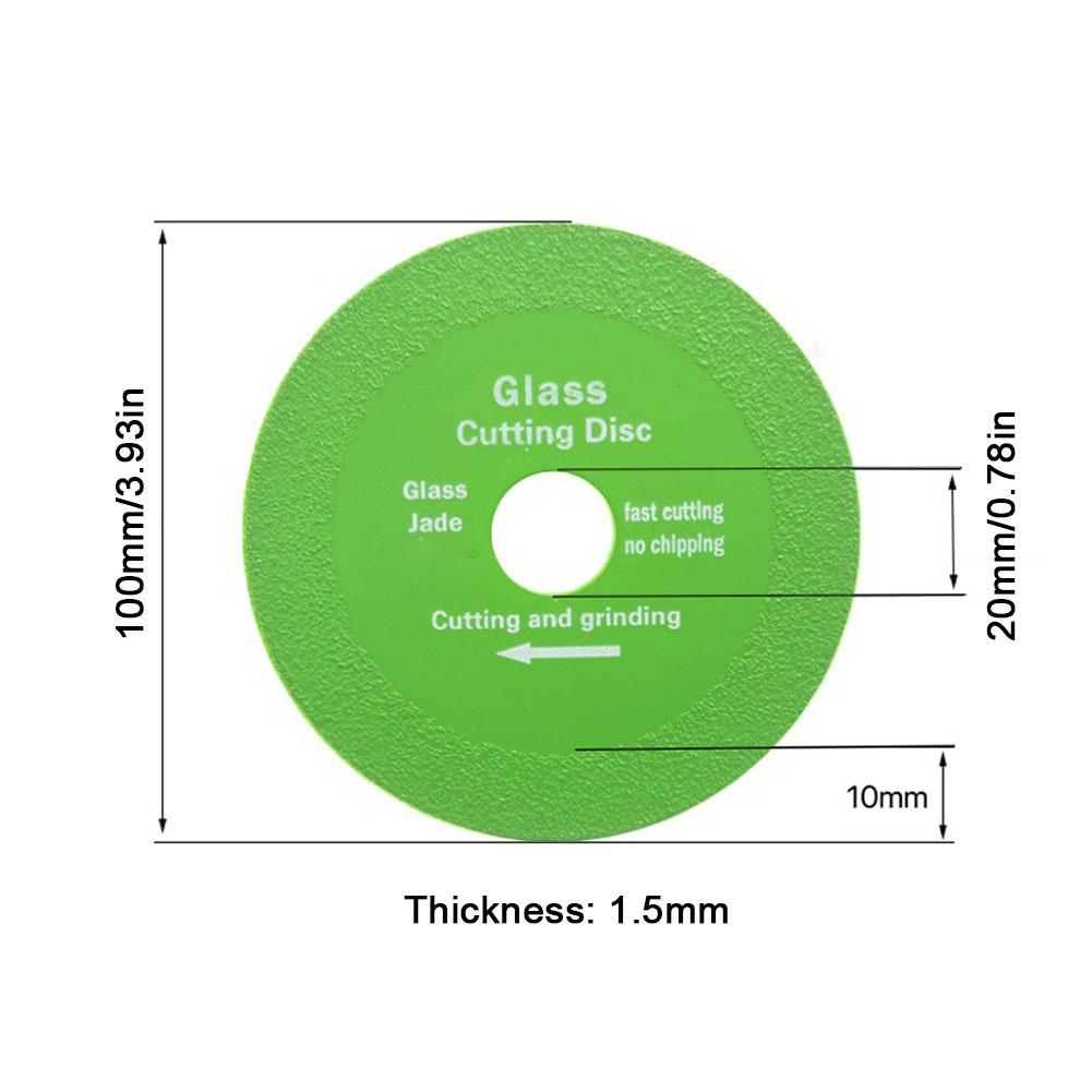 1/3/5PCS Glass Cutting Disc 100mm Glass Cutting Disc Ultra-thin Saw Blade Jade Ceramic Jade Marble Sutting Diamond Saw Blade