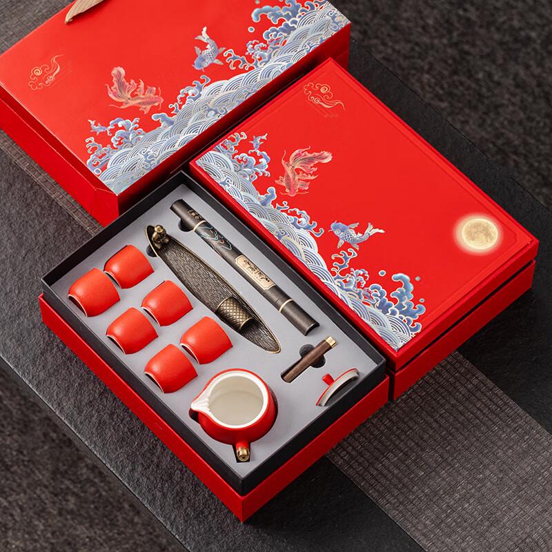 Retro Chinese Style Ceramic Tea Set Gift