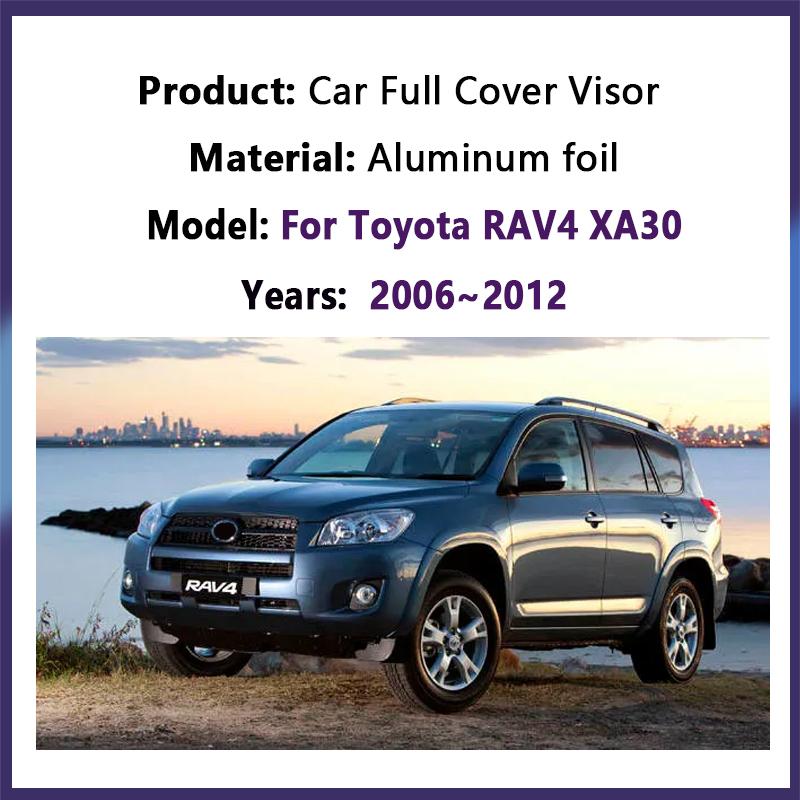 Car Sunshade For Toyota RAV4 XA30 Vanguard LWB 2006~2012 2008 2010 Anti-UV Sunscreen Window Sun Visors Covers Auto Accessories