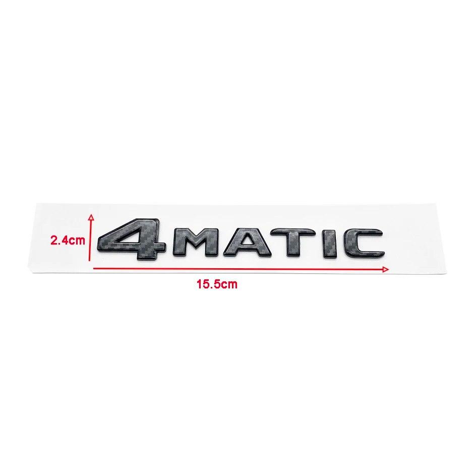 3D Carbon Stripe 4Matic Letters Emblem For Mercedes Benz A B C E G S ML SL CL GLA CLA Class AMG Car Trunk Badge Sticker