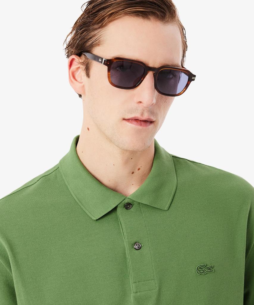Мужская футболка-поло LACOSTE с принтом Croc Signature, свободного кроя, с коротким рукавом, Ph7757-56G 02M