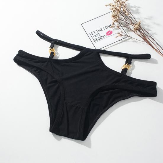 Women's Sexy Underwear Low Waist T-back Panties Hollow Out Strap G-String Thongs