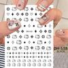 Nail Art Sticker, Little Spirit Snake, Moon, Mango, Gold And Silver, Black And White Snake Cartoon Nail Sticker.