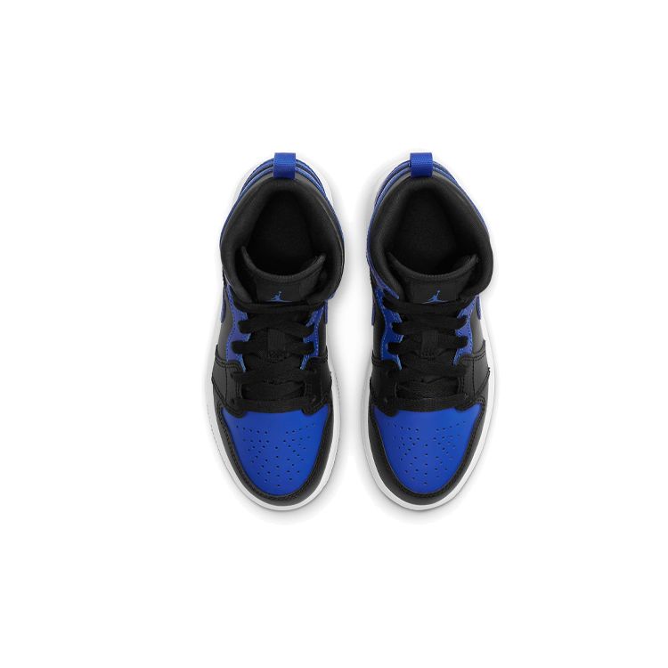 Air Jordan 1 Mid Ps Kids Black Hyper Royal White 640734-077