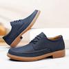 Men's Business Casual Leather Shoe With Lace -Up British-Style Daily Commuting Shoes Low-Top Durable Trendy And Versatile Shoes