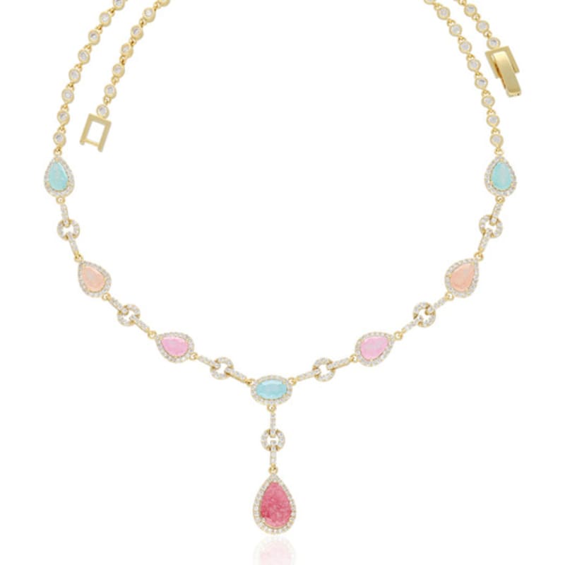 MELA BIANCA viola necklace