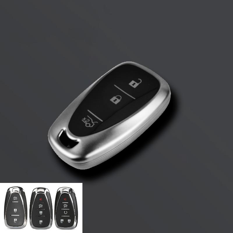 Серый ТПУ Чехол-футляр для автомобильного ключа для Chevrolet Onix Equino Orlando Cruze Spark Sonic Camaro Volt Bolt Trax Malibu Blazer Traverse