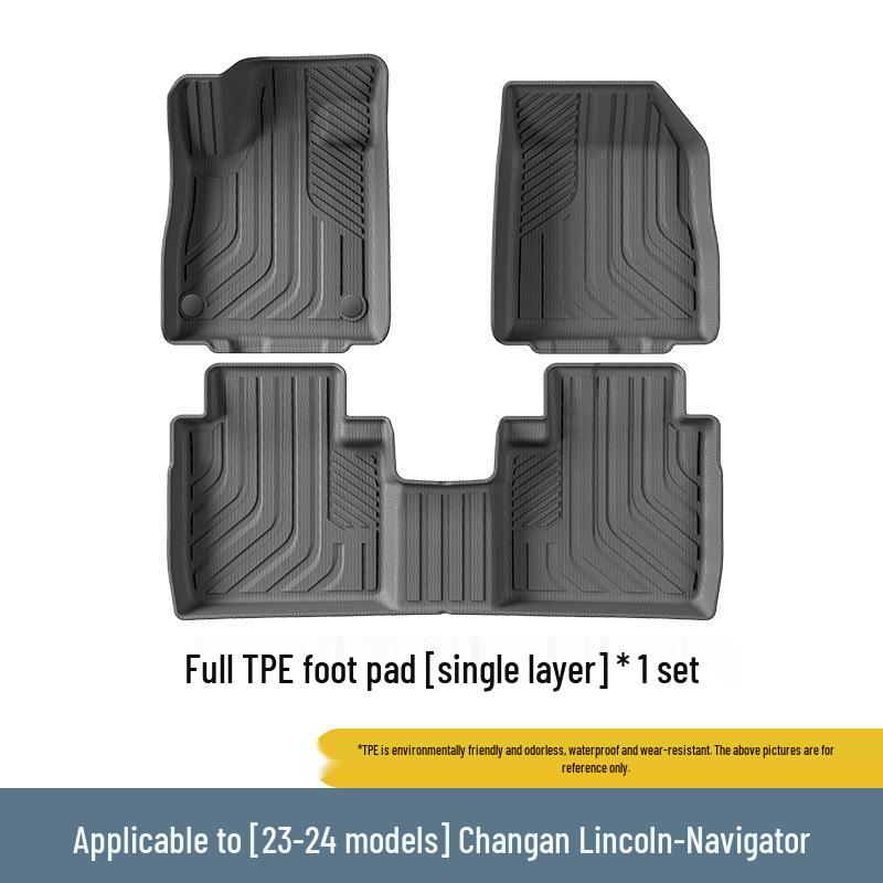 Экологичные напольные коврики и накладки на спинки сидений из ТПЭ для Changan Lincoln Navigator 23-24
