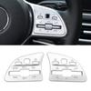Car Ignition Start Button Decor Cover Trim Steering Wheel Air Conditioning Button Covers Sticker For Mercedes Benz GLB GLA CLA