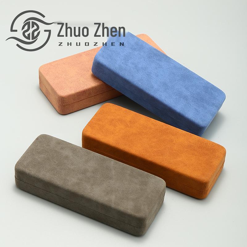 Компрессионно-стойкий чехол для очков с узором овчины: Кожа-Железо Смесь для Миопии и Пресбиопии, Настраиваемая Печать.