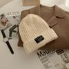 A Woolen Hat~Versatile Autumn And Winter Big Head Circumference Cold Hat Warm Coarse Knitted Hat For Men And Women