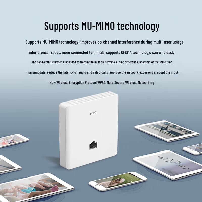 Серия мини-беспроводных точек доступа Wi-Fi 6 Gigabit H3C (Китайская версия)