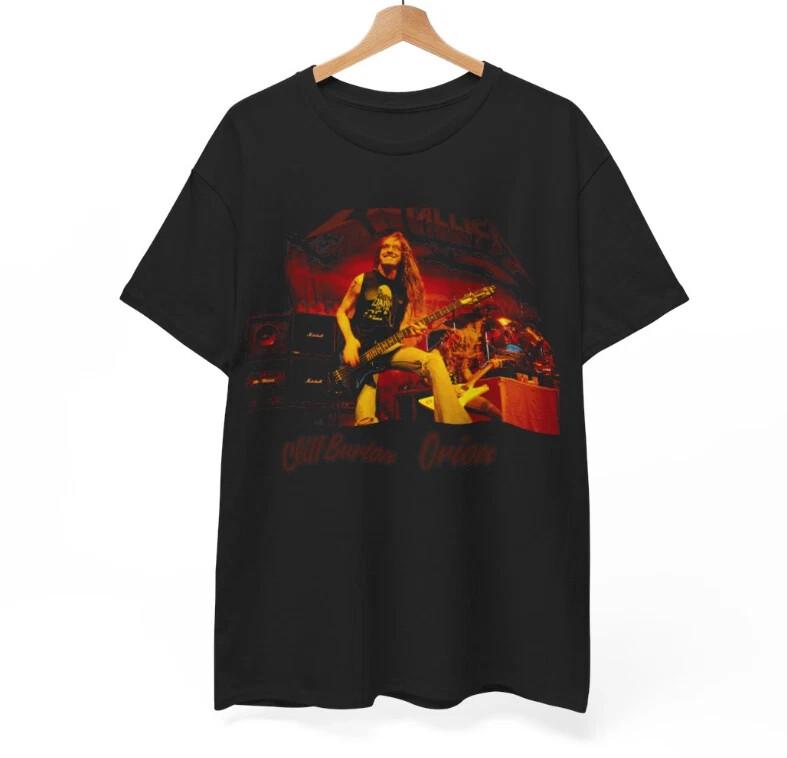 Metallica Клифф Бёртон Репринт Винтажный Стиль Трибьют Группы S-4XL Унисекс Футболка