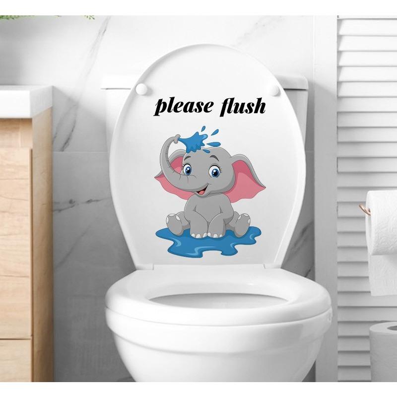 Креативная реалистичная 3D наклейка на унитаз с милым котом Vision, забавная наклейка с изображением животных для ванной комнаты, декор крышки унитаза, самоклеящаяся ПВХ, водонепроницаемая картина