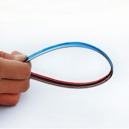 300СМ Хромированная полоса для защиты кромки двери автомобиля, наклейка для защиты бампера, отделочная лента, аксессуары