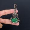 Изумрудная подвеска, Подвеска из медной проволоки 999 пробы, Ювелирные изделия с драгоценными камнями, Подвеска ручной работы, Потрясающие украшения, Подарок для нее