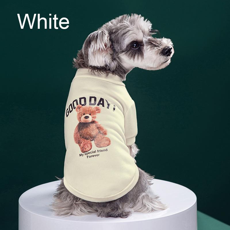 Pet Dogs Clothes Bear Pattern Dogs Winter Cute Costume Pet Shirt Puppy Clothes Pet Vest Pet Clothes Dog Sport Shirt XS-XXL