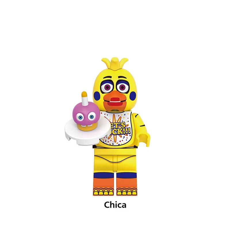 Funko FNAF Мини-конструктор 8 шт. Фигурка-игрушка Пять Ночей DIY Миниатюрная игра Статуэтки Детский Праздник Подарки
