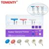 6pcs/Pack Dental Rubber Polisher Composite Flat Dental Polishing Brush Resin Polishing Diamond System RA Disc 14mm Wheel Kit