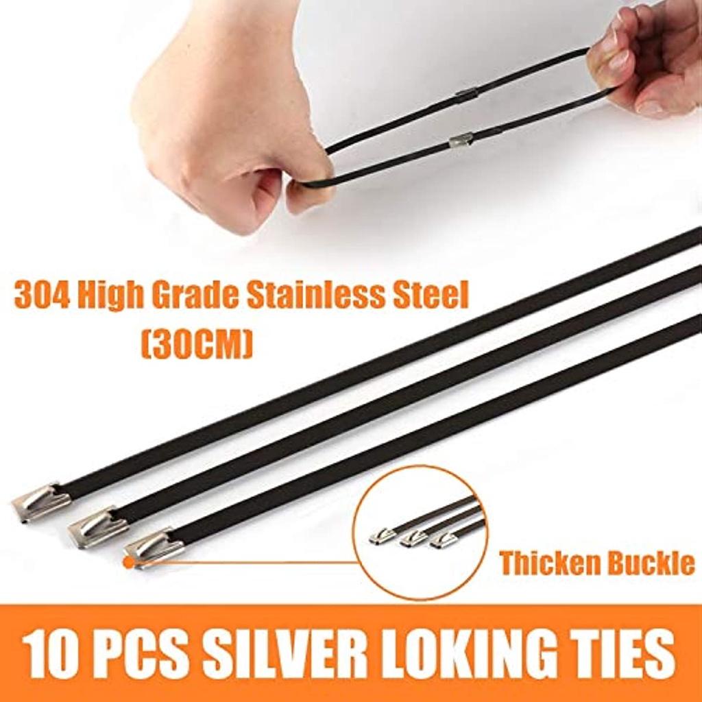 Теплозащитная лента 15 MX, 5 см. Выхлопная лента из базальтового волокна титанового цвета с 10 кабельными стяжками из нержавеющей стали для коллектора. Коллектор с термолентой.