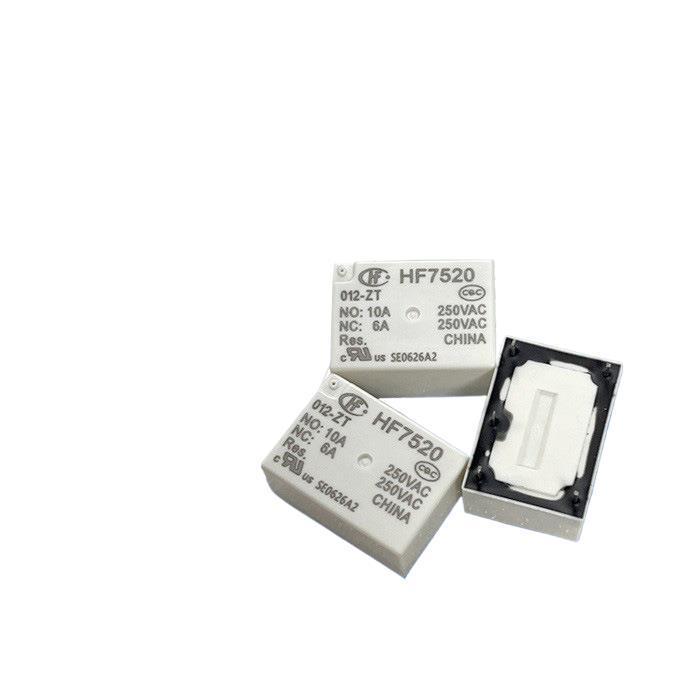 Совершенно новый силовой реле HF7520-012-ZT, 5-контактный, 6А нагрузка, Переключающий, Тип с припоем