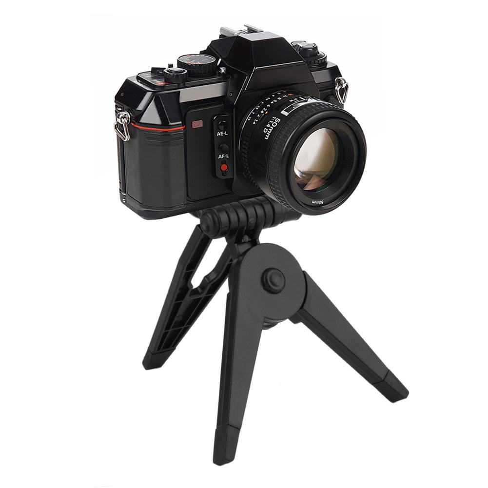 Portable Folding Plastic Tripod Stand Hand Grip for 1/4" SLR Sport Camera