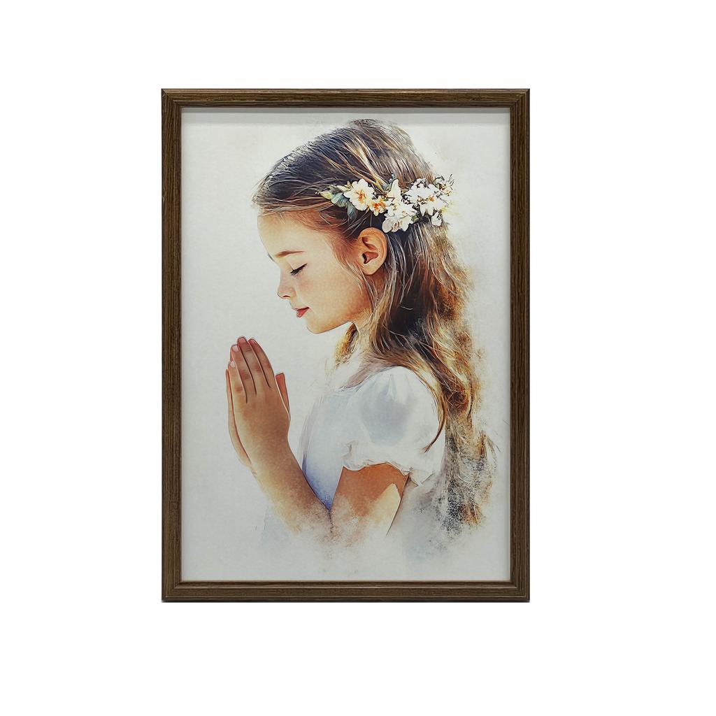 Souvenir of the First Holy Communion - Girl Souvenir of the First Holy Communion - Girl, 30X40 Cm, Unframed, Premium Canvas On Stretcher