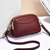 Fashion PU Crossbody Phone Bag Double Compartment Adjustable Crossbody Bag Durable Stylish Mini Square Bag Travel