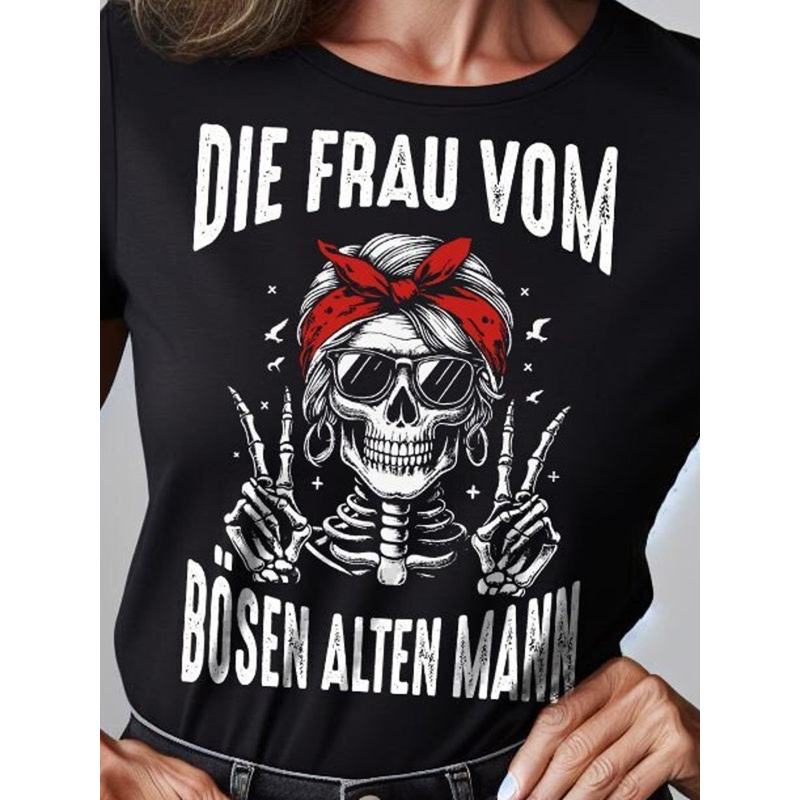 Evil Old Woman T Shirt The Ideal Gift for Trendy Grandmothers Ladies Premium