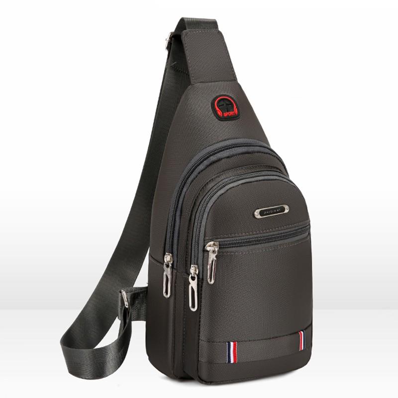 Canvas Casual Sports Small Backpack Oxford Cloth Shoulder Messenger Bag Chest Bag CLE