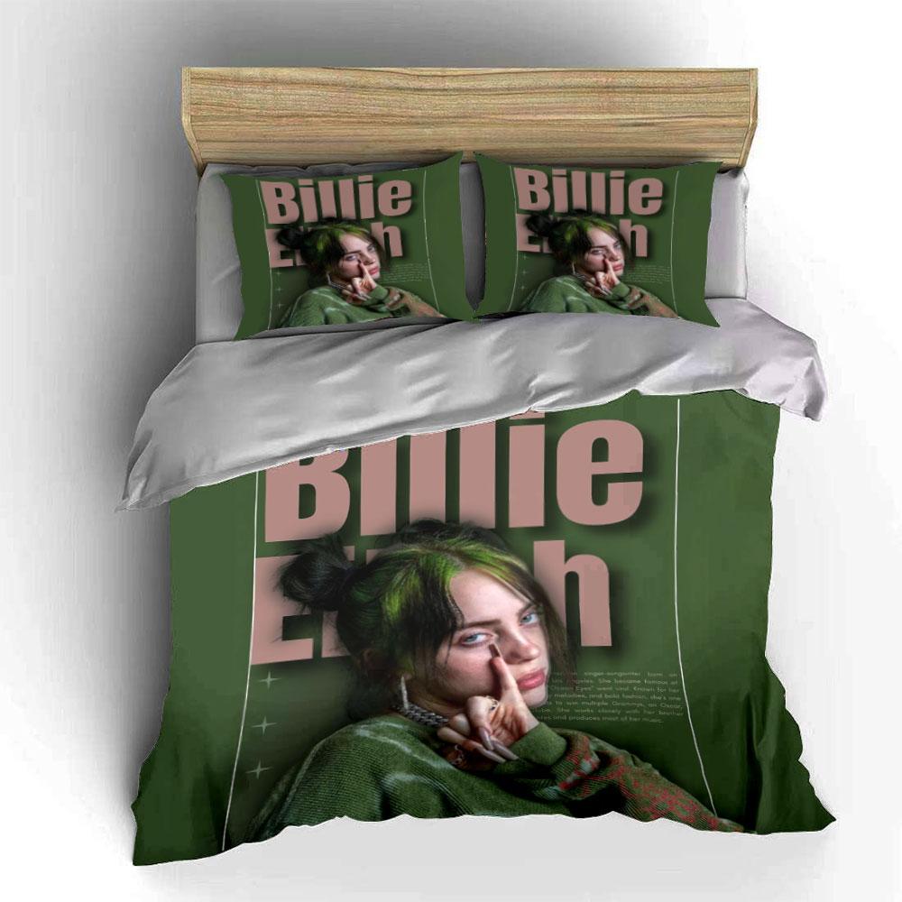 Green Bedding Set with Print Bedding Duvet Cover Set Duvet Cover Pillowcases (1*Duvet Cover 2*Pillowcases, without duvet insert)