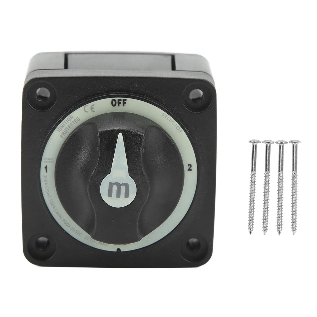 Переключатель выбора аккумулятора для морского судна, 4-позиционный выключатель цепи питания для катера, автофургона