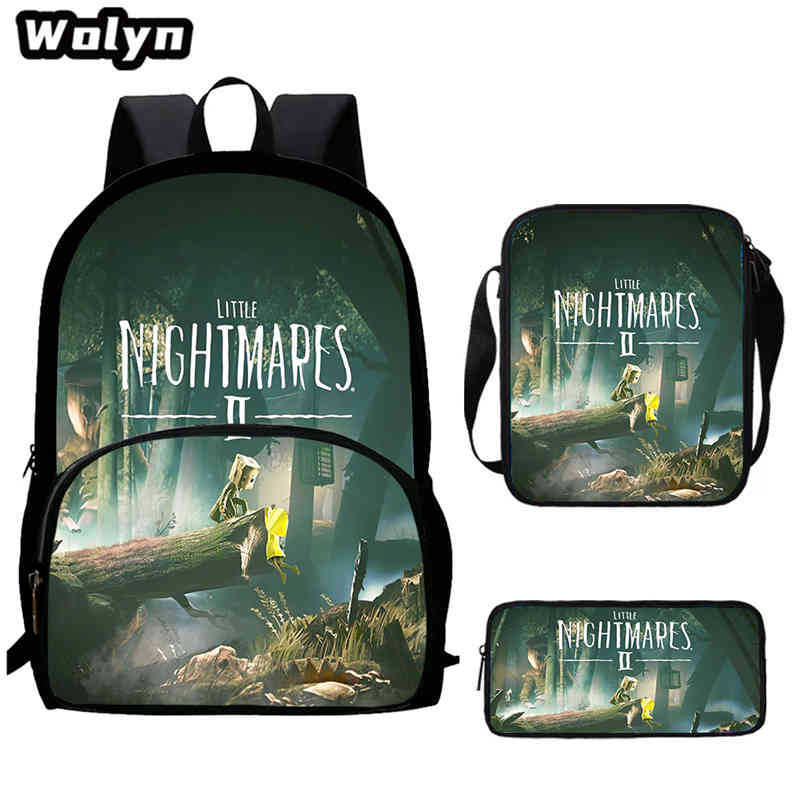 Школьный рюкзак Little Nightmare Многофункциональный Снижение нагрузки Большой вместимости