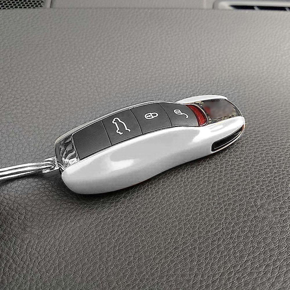 Для Porsche Cayenne Macan 911Boxster Cayman Panamera чехол для автомобильного ключа чехол в виде ракушки держатель для ключа пластиковая крышка