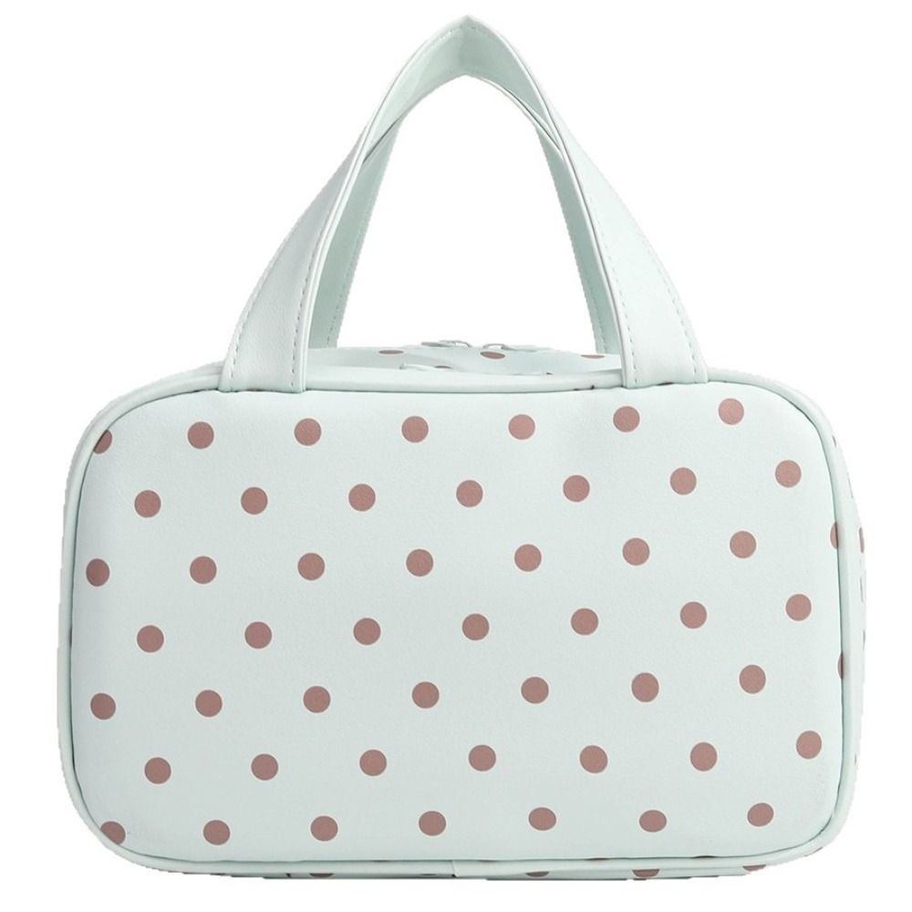 Three Layer Partition Pu Cosmetic Bag Multifunctional Toiletry Organizer Bag Travel Tote Business