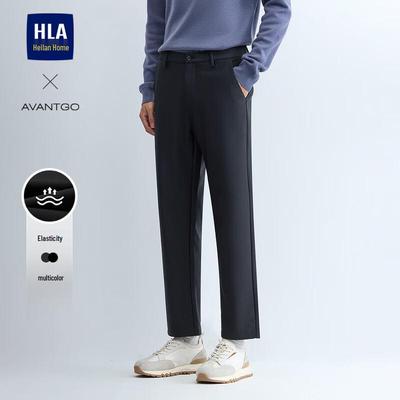 Мужские классические повседневные брюки HLA для легкого бизнеса, стрейч