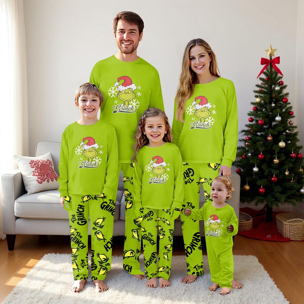 Комплект из топа и брюк с рождественскими принтами для всей семьи Одинаковые комплекты для всей семьи