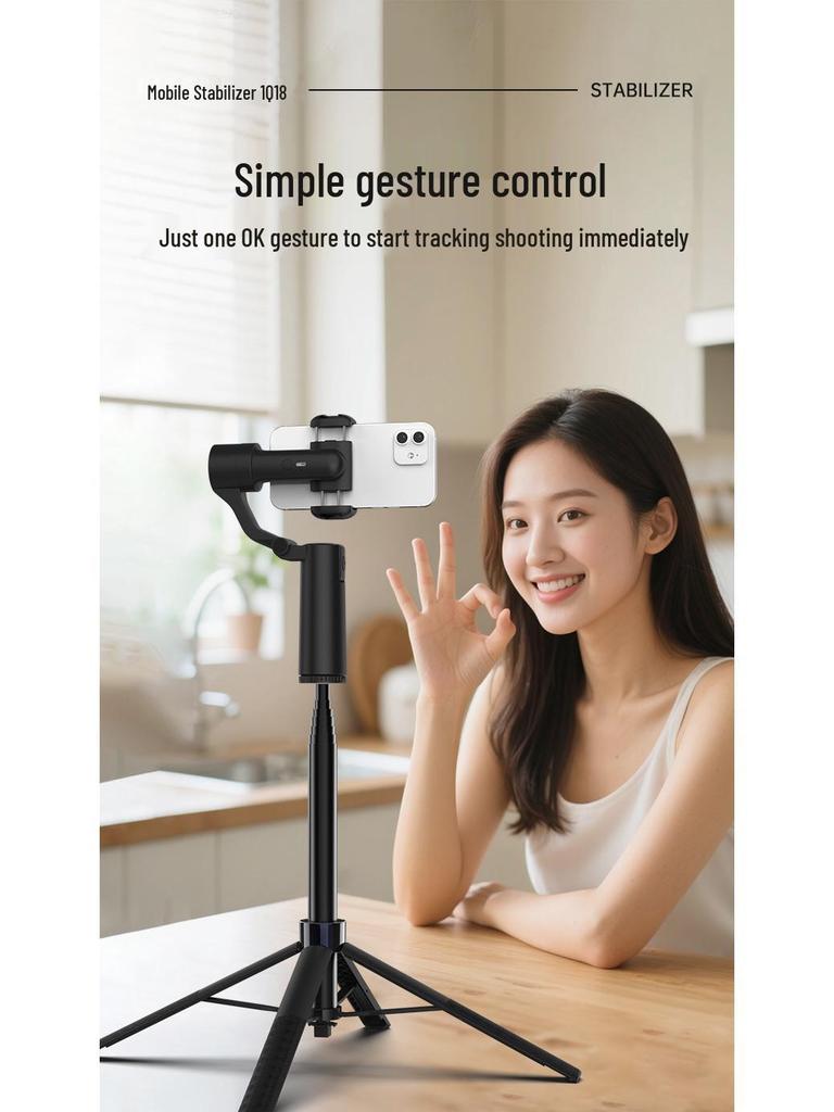 Q18 Two-Axis Handheld Gimbal: 360° Intelligent Mobile Phone Stabilization and Follow-Shot Bracket
