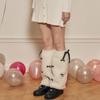 Bow Furs Leg Warmer Winter Furry Long Boot Cuffs Fuzzy Shoe Cover Party Costume for Holiday Festival Performances Play