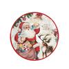 Thickened Party Dinnerware Set Santa Claus Print Paper Plate and Cups  Navidad