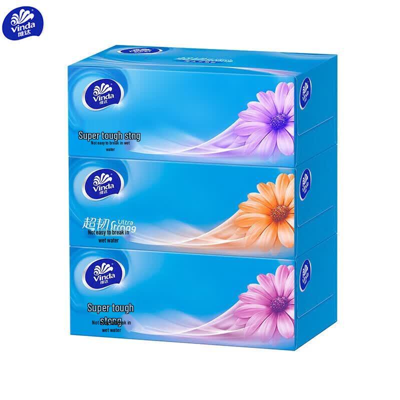 Vinda Super Tough 3-Ply Facial Tissues