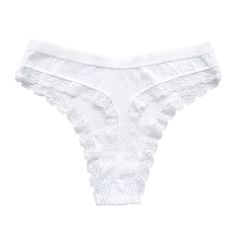 Sexy Thong Lace Black Red Pure Cotton Thong Underwear for Girls Sexy Lace Underwear Panties