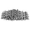 200pcs 0.6in Bottom Studs Rivets 2‑Feet Mushroom Shape Nailheads for Leather DIY Craft Handbag Purse